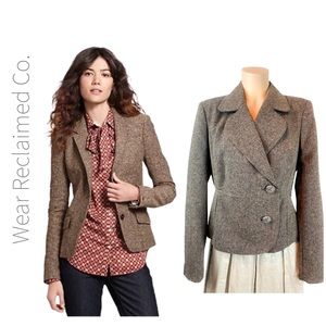 JESSICA Tan Brown Tweed Career Blazer